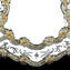 Eraclito - Espelho veneziano de parede - Vidro Murano