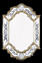 Ibis - Espejo veneciano de pared - Cristal de Murano