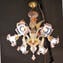 威尼斯枝形吊燈 Gemma 金色和玫瑰色 - Classique - 原始穆拉諾玻璃