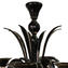 Lámpara de araña Parigi - Negro y dorado - Cristal de Murano original