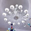 Lámpara veneciana Orseolo - Blanco y detalles de cristal - Cristal de Murano original