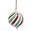 Lot de 3 boules de Noël torsadées - Italie - Verre de Murano original OMG