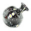  Black Vase with murrine - Original Murano Glass OMG