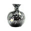 帶有鼠尾草的黑色花瓶 - 原始穆拉諾玻璃 OMG