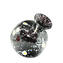 Jarrón negro con murrina - Cristal de Murano original OMG