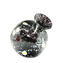 Schwarze Vase mit Murrine – Original Murano-Glas OMG