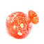 머린이 있는 빨간 꽃병 - 오리지널 무라노 유리 OMG