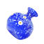 Blaue Vase mit Murrine – Original Murano-Glas OMG