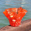 Bowl Centerpiece  Damian - Red - Original Murano Glass OMG