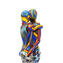 Lovers Sculpture - مزيج ميلفيوري اللون والفضي - زجاج مورانو الأصلي OMG