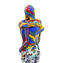 Escultura dos amantes - Millefiori Misture cor e prata - Vidro Murano Original OMG