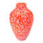 مزهرية أمفورا - أحمر - زجاج مورانو أصلي OMG