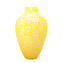 مزهرية أمفورا - أصفر - زجاج مورانو أصلي OMG