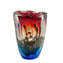 Vase Aquarium - Sonnenuntergang - mit tropischen Fischen - Original Muranoglas OMG