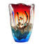 Vaso Acquario -Tramonto - con Pesci Tropicali - Vetro di Murano Originale 