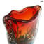 Vase Aquarium - Sonnenuntergang - mit tropischen Fischen - Original Muranoglas OMG