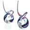 Escultura Love Knot - Varas multicoloridas e prata - Vidro Murano Original OMG