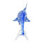 تمثال دولفين - بلو سومرسو - زجاج مورانو أصلي OMG