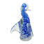 Papero figurina - Blu sommerso - vetro di Murano