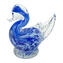 Figurine de caneton - Sommerso Bleu - Verre de Murano original OMG
