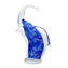 Figurine d'éléphant - Sommerso Bleu - Verre de Murano original OMG