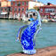 Elephant Figurine - Blue Sommerso - Orginal Murano Glass OMG