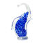 Figurine d'éléphant - Sommerso Bleu - Verre de Murano original OMG