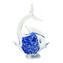Fischfigur – Biron – Blauer Sommerso – Original Muranoglas OMG