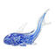 鯊魚雕像 - 藍色 Sommerso - 原始穆拉諾玻璃 OMG