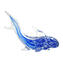 Hai-Figur – Blue Sommerso – Original Murano-Glas OMG