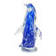Pinguin-Figur – Blauer Sommerso – Original Murano-Glas OMG