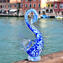 Estatueta de cisne - Sommerso azul - Vidro Murano original OMG