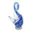 Figura de cisne - Sommerso azul - Cristal de Murano original OMG