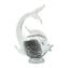 Fish Figurine - Sommerso with silver leaf - Orginal Murano Glass OMG