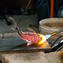 상어 조각상 - 은박이 달린 솜메르소 - Orginal Murano Glass OMG