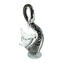 Swan Figurine - Sommerso with silver leaf - Orginal Murano Glass OMG