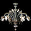 Araña veneciana Rosetto oro blanco 24kt - Cristal de Murano original