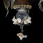 Venezianischer Kronleuchter Rosetto Weißgold 24kt - Original Muranoglas