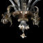 Venezianischer Kronleuchter Rosetto Weißgold 24kt - Original Muranoglas