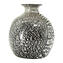 銀箔付きの黒い花瓶 - オリジナル ムラーノ ガラス OMG