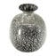 Schwarze Vase mit Blattsilber – Original Muranoglas OMG