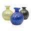 Schwarze Vase mit Blattsilber – Original Muranoglas OMG