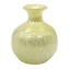 Vase ivoire avec feuille d'argent - Verre de Murano original OMG