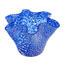 銀葉碗中心裝飾 - 藍色 - 原始穆拉諾玻璃 OMG