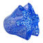 シルバーリーフ付きボウルセンターピース - ブルー - オリジナルムラーノガラス OMG