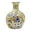 Arlequin-Vase mit Blattsilber – Original Murano-Glas OMG