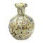 Arlequin-Vase mit Blattsilber – Original Murano-Glas OMG