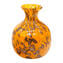 アベンチュリーナ付きオレンジ花瓶 - オリジナル ムラーノ ガラス OMG