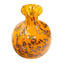 Orangefarbene Vase mit Avventurin – Original Murano-Glas OMG