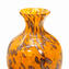 Vaso arancio con avventurina - vetro soffiato - Vetro Originale